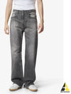 Washed Wide Leg Organic Cotton Jeans Grey - BALENCIAGA - BALAAN 2