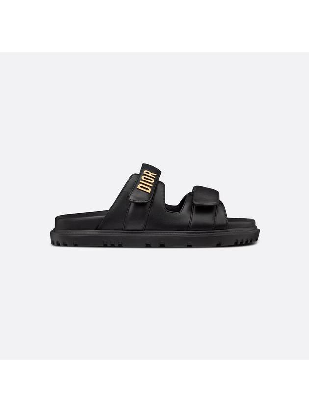 Act Logo Strap Slippers Black - DIOR - BALAAN 3