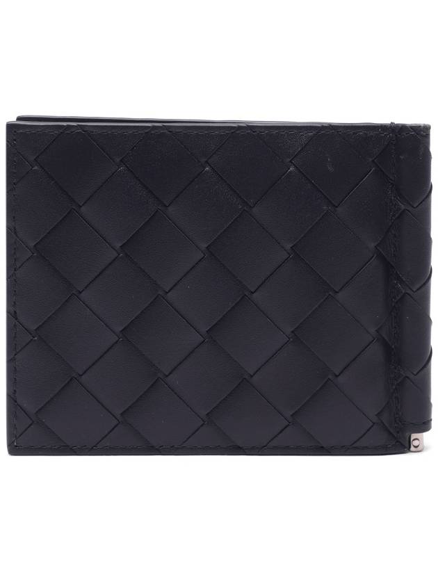 Intrecciato Bill Clip Card Wallet Navy - BOTTEGA VENETA - BALAAN 5