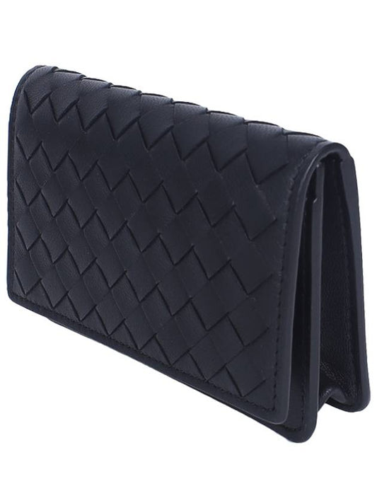 Men s Intrecciato Card Wallet Black 174646 V3UN1 1275 - BOTTEGA VENETA - BALAAN 2