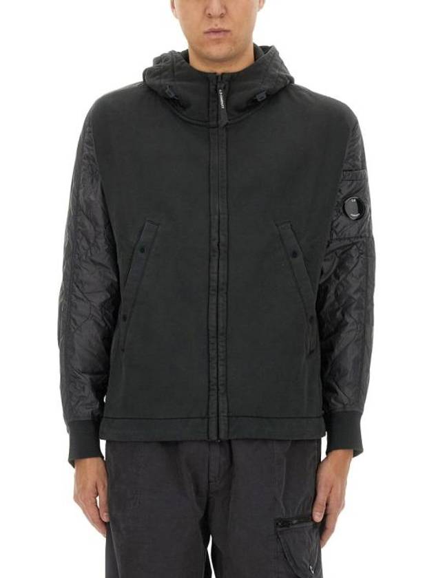 CP Company Diagonal Raised Fleece Pfd Hooded Zip Up 17CMSS004A 005835M 995 - CP COMPANY - BALAAN 2