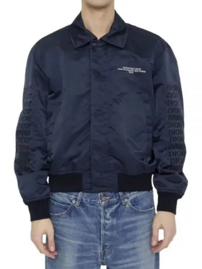 Technical Twill Bomber Jacket Navy - DIOR - BALAAN 2