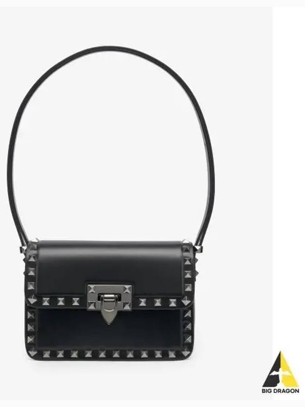 Women's Small Rockstud Shoulder Bag Black - VALENTINO - BALAAN 2