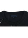 M20TS7B004 10 Black Geometric Print Front and Back Print Tshirt - LANVIN - BALAAN 4