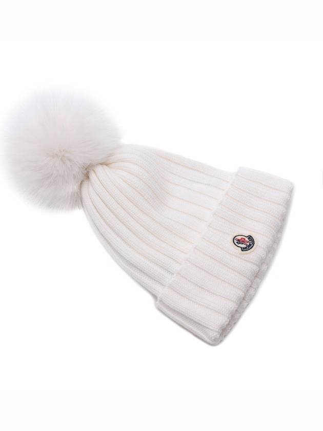 pom wool beanie white - MONCLER - BALAAN 6