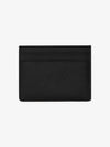 Embossed Leather Card Wallet Black - SAINT LAURENT - BALAAN 3