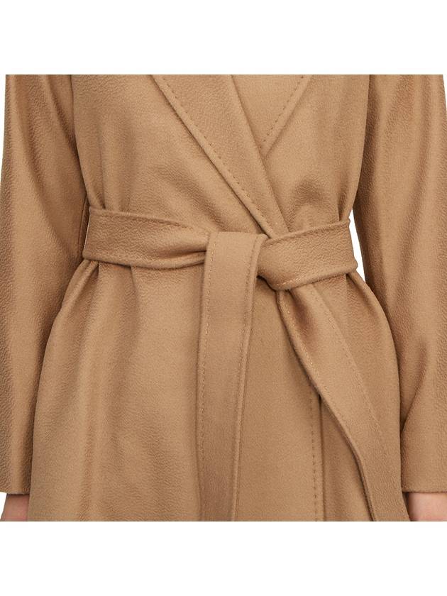 Prater Belted Virgin Wool Single Coat Beige - MAX MARA - BALAAN 11