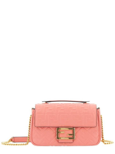 Baguette Medium Nappa Leather Chain Shoulder Bag Pink - FENDI - BALAAN 2