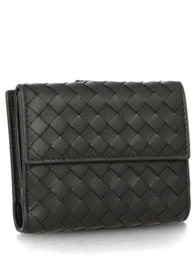 Intrecciato Hook Half Wallet Black - BOTTEGA VENETA - BALAAN 2