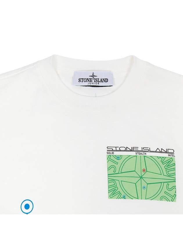 Kids 771621056 V0099 6A8A Short Sleeve T Shirt - STONE ISLAND - BALAAN 3