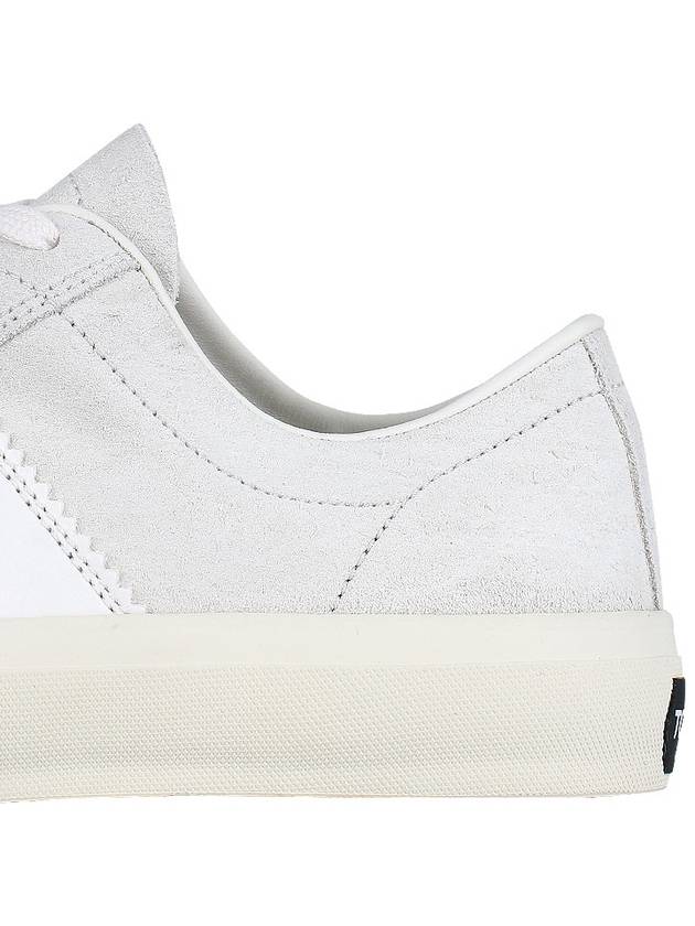 Suede Low Top Sneakers Marble Cream - TOM FORD - BALAAN 7