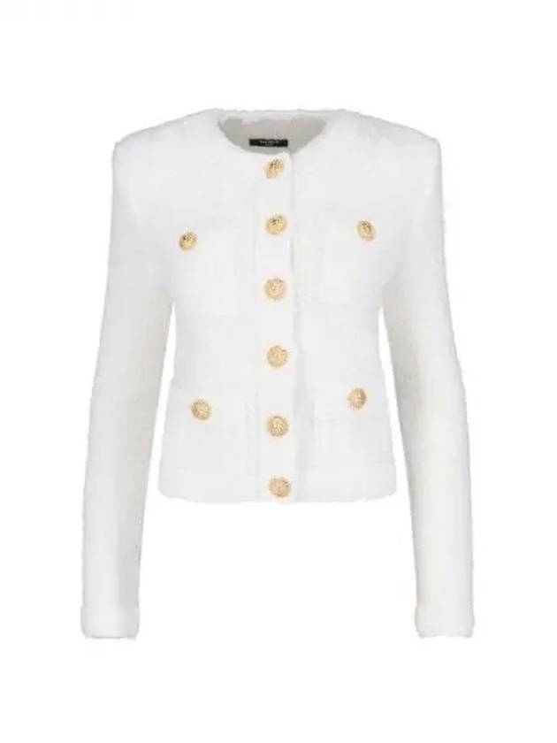 Gold button tweed jacket 271380 - BALMAIN - BALAAN 1