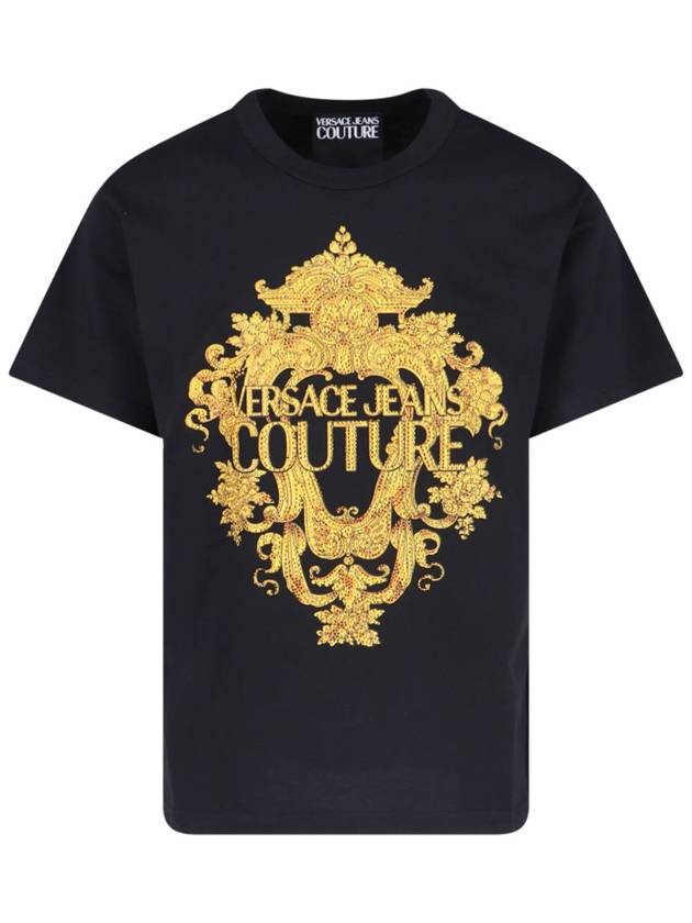 VERSACE JEANS COUTURE T-shirts and Polos Black - VERSACE - BALAAN 1