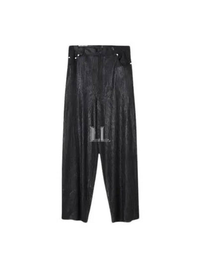 Cotton High Waist Transparent Wide Pants Black - BALENCIAGA - BALAAN 2