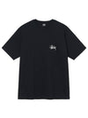 Basic Short Sleeve T-Shirt  Black - STUSSY - BALAAN 3