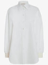 Women's Cocoon Sleeve Shirt Optical White - ALEXANDER MCQUEEN - BALAAN 2