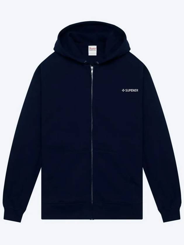 Kentis basic hooded zip up deep navy - SUPENER - BALAAN 1