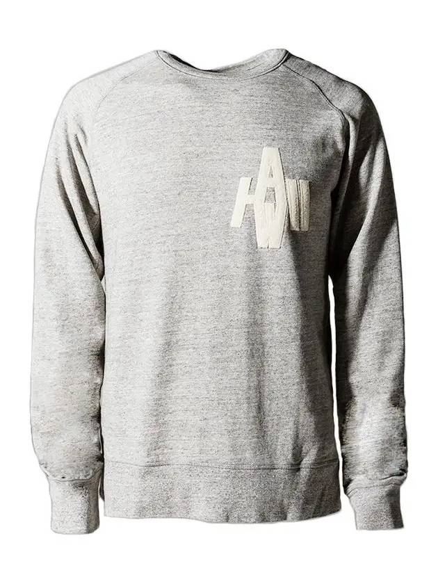 12th Anniversary Lettering Sweatshirt Gray G24U548 A1 - GOLDEN GOOSE - BALAAN 1