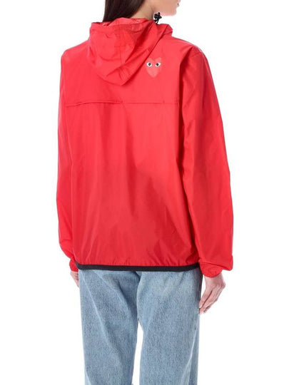 Comme Des Garçons Play Waterproof Zip Jacket With Hood - COMME DES GARCONS PLAY - BALAAN 2