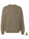 Embroidered Logo Cotton Sweatshirt Brown - CP COMPANY - BALAAN 2