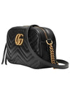 GG Marmont Matelasse Small Chain Shoulder Bag Black - GUCCI - BALAAN 3