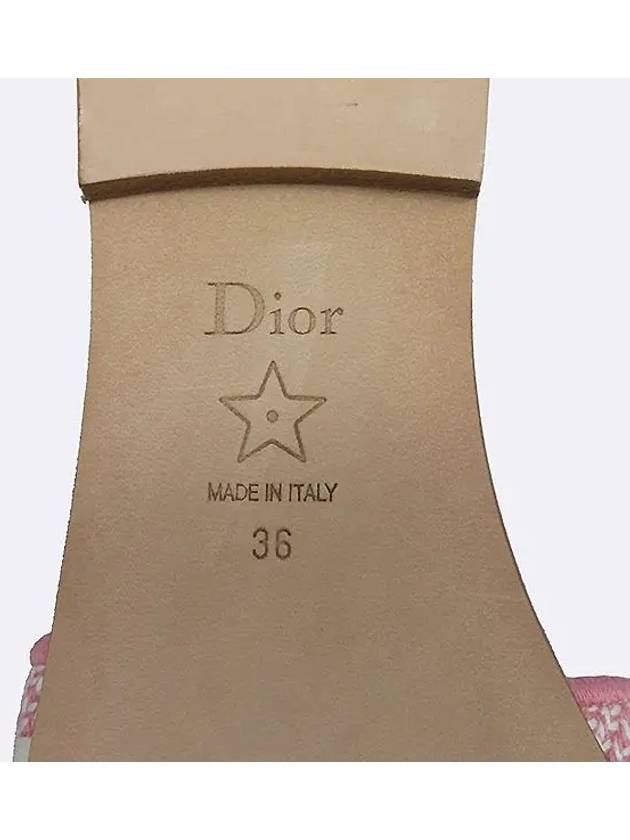 KCQ209IKE Dway Pink Oblique Mule Sandals 230MM - DIOR - BALAAN 5