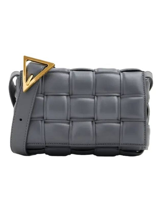 Cassette Intrecciato Padded Small Cross Bag Thunder - BOTTEGA VENETA - BALAAN 1