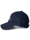 VPC Velvet Logo Denim Ball Cap Navy - A.P.C. - BALAAN 4