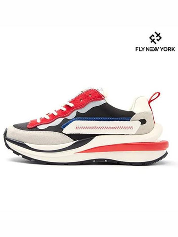 Oversole Patchwork Women s Sneakers Red FNW2201 - FLYNEWYORK - BALAAN 1