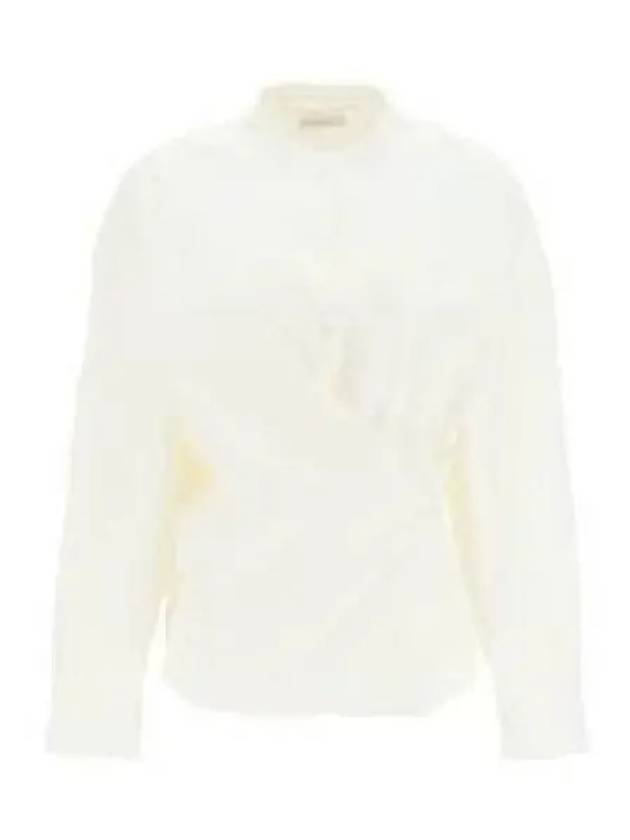 Women's Collar Twist Shirt White - LEMAIRE - BALAAN 2
