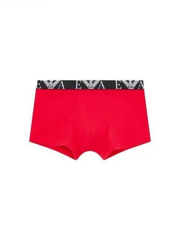 UNDERWEAR Men s Eagle Logo Banding Solid Drawn Red 270189 - EMPORIO ARMANI - BALAAN 1