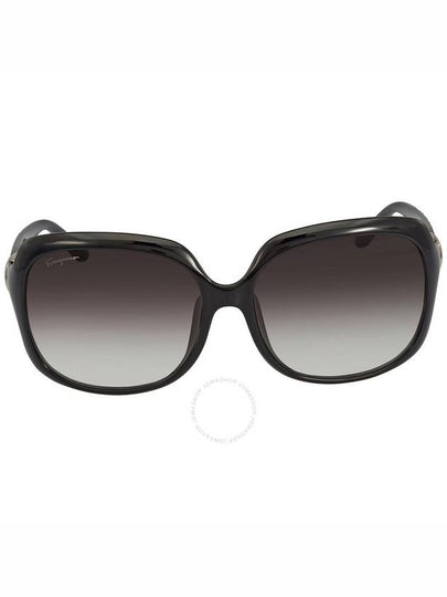 Eyewear Rectangular Sunglasses Grey Black - SALVATORE FERRAGAMO - BALAAN 2