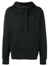 Ferris Face Patch Hoodie Black - ACNE STUDIOS - BALAAN 1