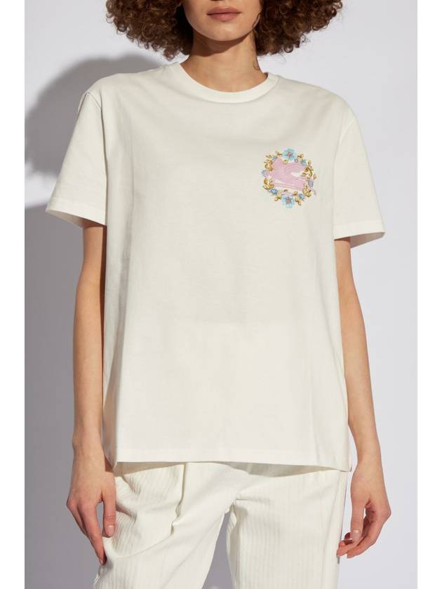 Etro T-shirt With Logo, Women's, White - ETRO - BALAAN 3