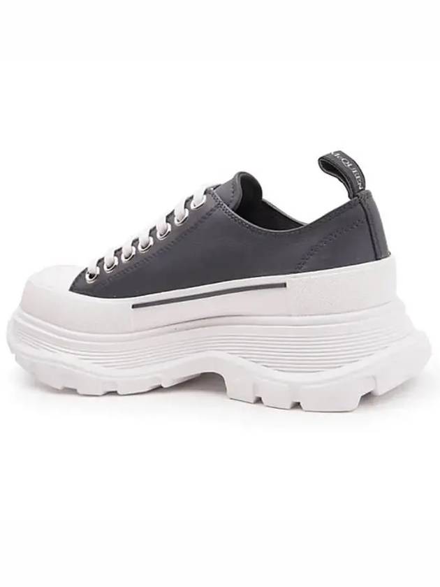 Women's Tread Slick Low Top Sneakers White Grey - ALEXANDER MCQUEEN - BALAAN 4