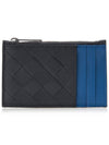 Intrecciato Zippered Leather Card Wallet Grey - BOTTEGA VENETA - BALAAN 2