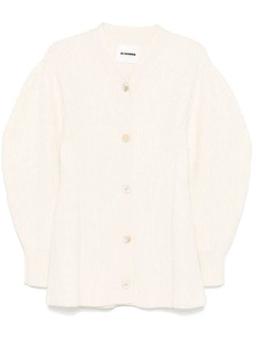 Jil Sander Women`S Long Sleeves V-Neck Long Cardigan Clothing - JIL SANDER - BALAAN 1