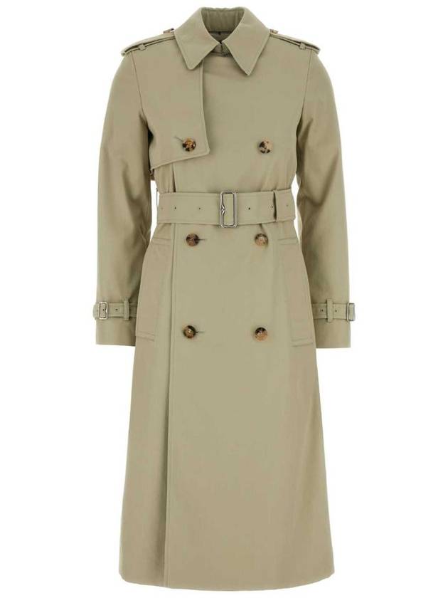 Cotton Blend Trench Coat Ivory - BURBERRY - BALAAN 2