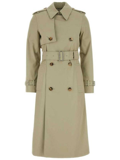 Cotton Blend Trench Coat Ivory - BURBERRY - BALAAN 2