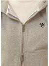 Cheer Two Way Zip Up Hoodie Melange Grey - MICANE - BALAAN 5