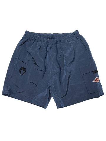 Travel Nylon Rip-Top Pocket Shorts Navy - AKAW - BALAAN 1