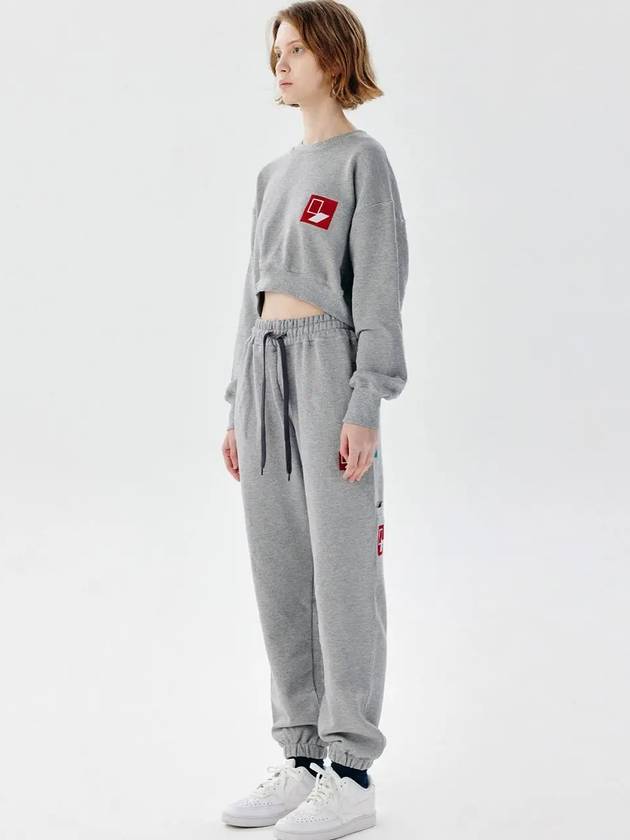 Unisex BXJGPT Door Box Sweat Jogger Pants Gray - CHANCE'S NOI - BALAAN 9