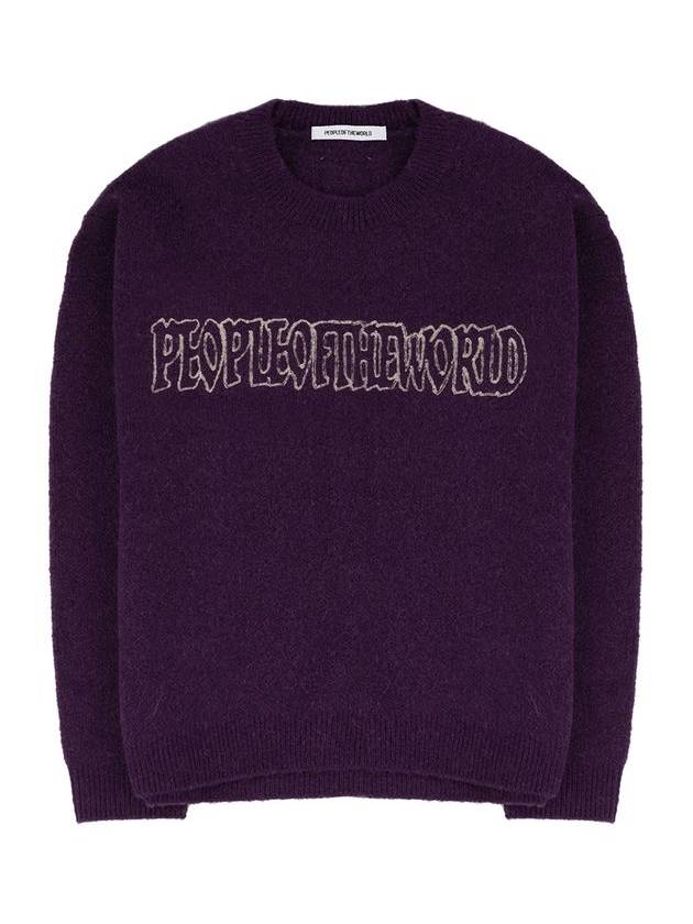 wool alpaca blend logo pullover PM - PEOPLE OF THE WORLD - BALAAN 2