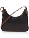 Wilma Monogram Chain Shoulder Bag Brown - MICHAEL KORS - BALAAN 4