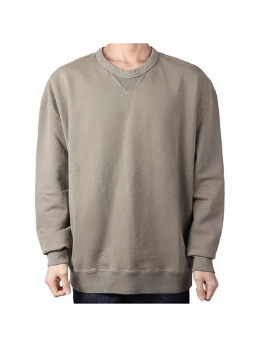 Garment Dyed Cotton Jersey Sweatshirt Khaki - TEN C - BALAAN 1