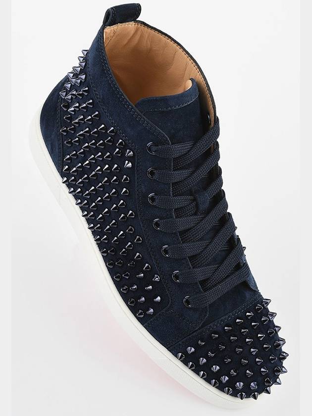 Louis High Top Sneakers Navy - CHRISTIAN LOUBOUTIN - BALAAN 1