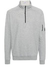 Light Fleece Half Zip-Up Sweatshirt Grey - CP COMPANY - BALAAN 2