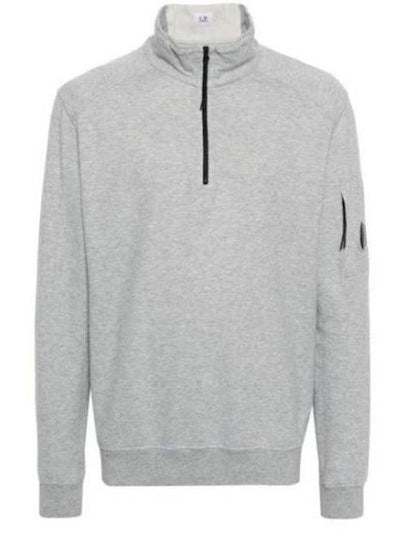 Light Fleece Half Zip-Up Sweatshirt Grey - CP COMPANY - BALAAN 2