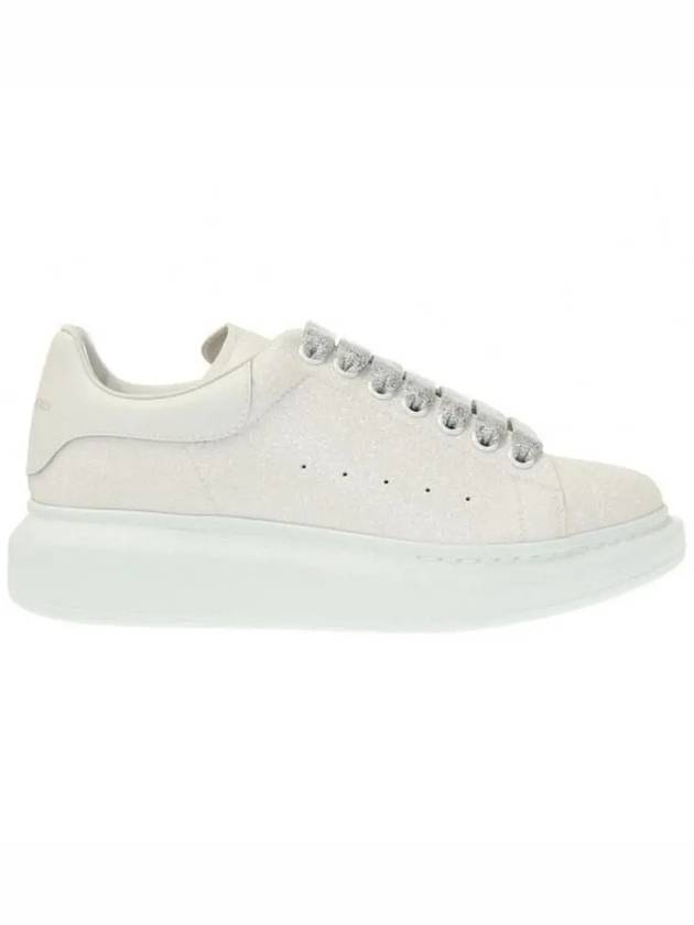 Oversole Glitter Sneakers Ivory - ALEXANDER MCQUEEN - BALAAN.