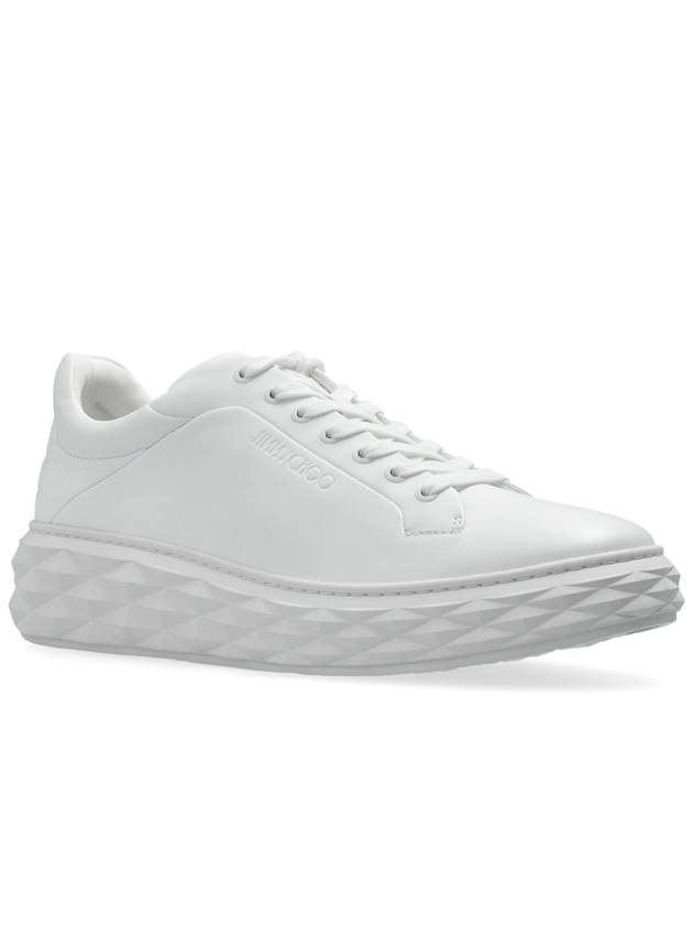 Jimmy Choo Diamond Sneakers, Men's, White - JIMMY CHOO - BALAAN 4